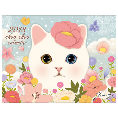 猫の大判壁掛けカレンダー2018(日本製)
