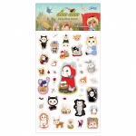 猫のぷくぷくシール2　おとぎ話