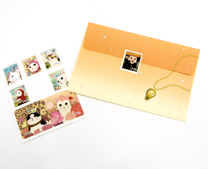 おそろいの封かん紙を貼れば完璧!