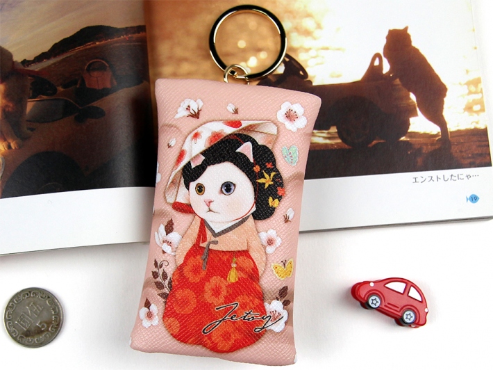 キュートなサイズの<br>ポーチ兼キーリング♪