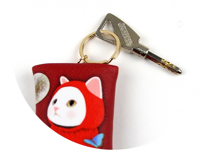 大切な鍵につけてくださいね☆<br>複数本付けることも可能です！<br>（※写真は別の柄のものです。）