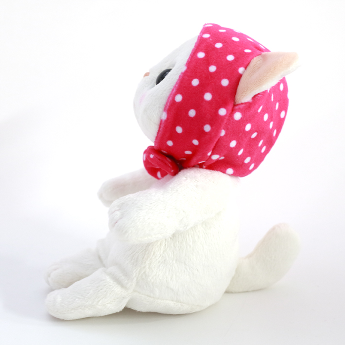 【400】⟡裏地付き⟡ 着ぐるみ ぬい服 茶トラのねこちゃん ピンク 猫のぬいぐるみ ピンクずきん M｜猫グッズ・猫雑貨のchoo choo本舗