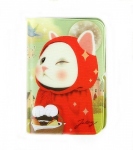猫のウィンクカードケース　赤ずきん