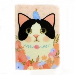 猫のウィンクカードケース　白黒
