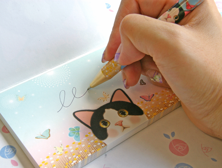 適度な重量感で、書き味もなめらか。