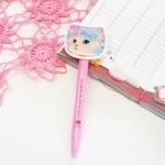猫の顔ボールペン　ブルーローズ