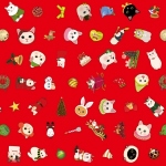 猫のラッピングペーパー クリスマス2