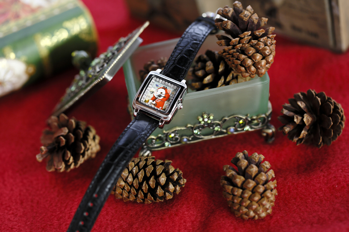 ワケあり】猫の腕時計 赤ずきん シルバー/黒｜猫グッズ・猫雑貨のchoo