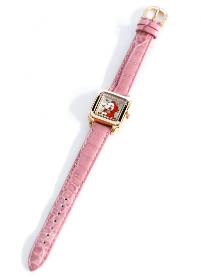 ベルトはしっかりとした<br>牛革の型押しです！<br>