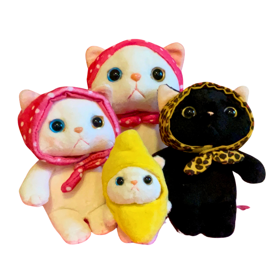 レオパードずきん黒猫たち