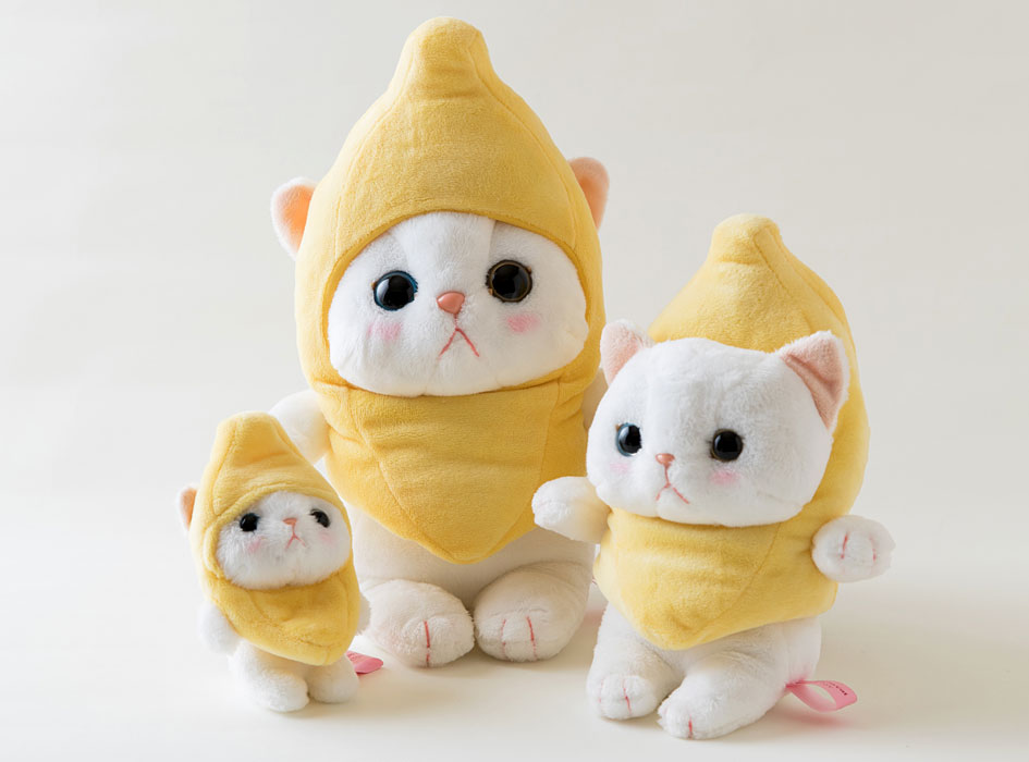 ぬいぐるみはMとS、そしてマスコットの3種があります♪<br>3人揃うととってもキュート♡