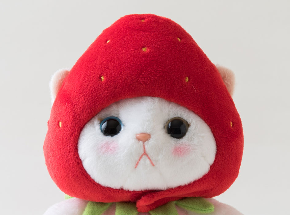 いちご味のマシュマロ仔猫 ぬいぐるみ アーティストベア 海外作家様 ハンドメイド いちご味のマシュマロ仔猫 ぬいぐるみ アーティストベア 海外作家様