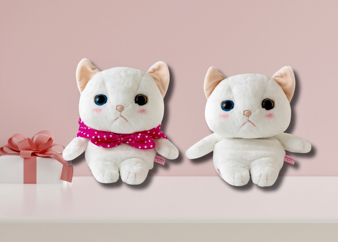 猫型 うちわカバー ぬいぐるみ風 猫のぬいぐるみ ゴルフクラブヘッドカバー ピンクずきん｜猫グッズ・猫