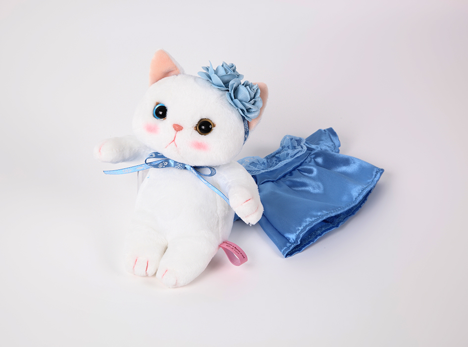 猫のぬいぐるみ ブルーローズ S｜猫グッズ・猫雑貨のchoo choo本舗