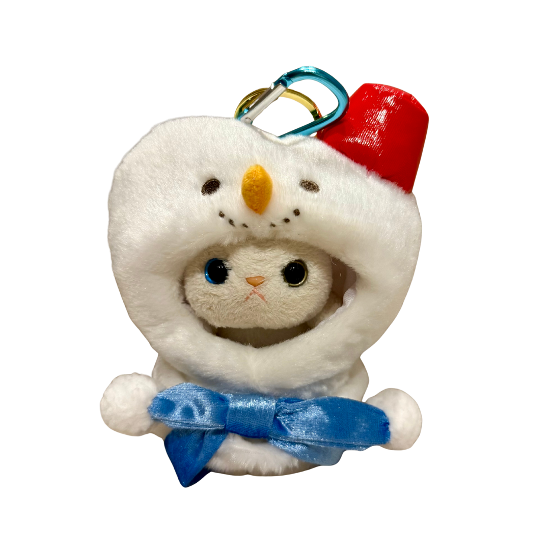 猫のコスチューム　おでかけマスコット・雪だるま　マスコット用