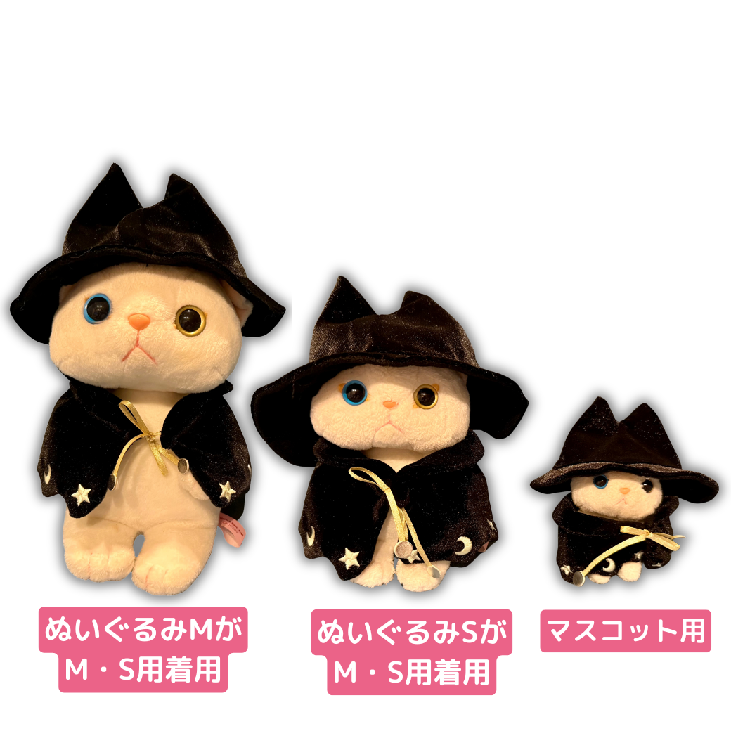 ハロウィンの定番仮装<br>キュートな「魔女」の姿に変身できるコスチュームセット<br>各サイズ、とっても似合ってます🌠