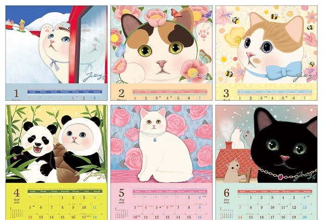 猫の大判壁掛けカレンダー2026（日本製）｜猫グッズ・猫雑貨のchoo