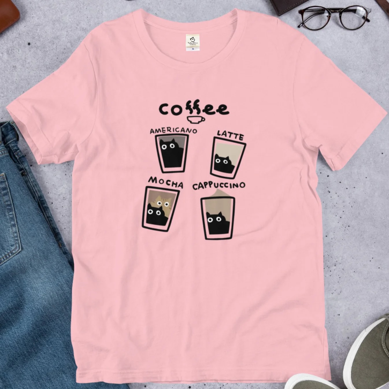 カフェ気分を楽しめる、<br>やさしいピンク。