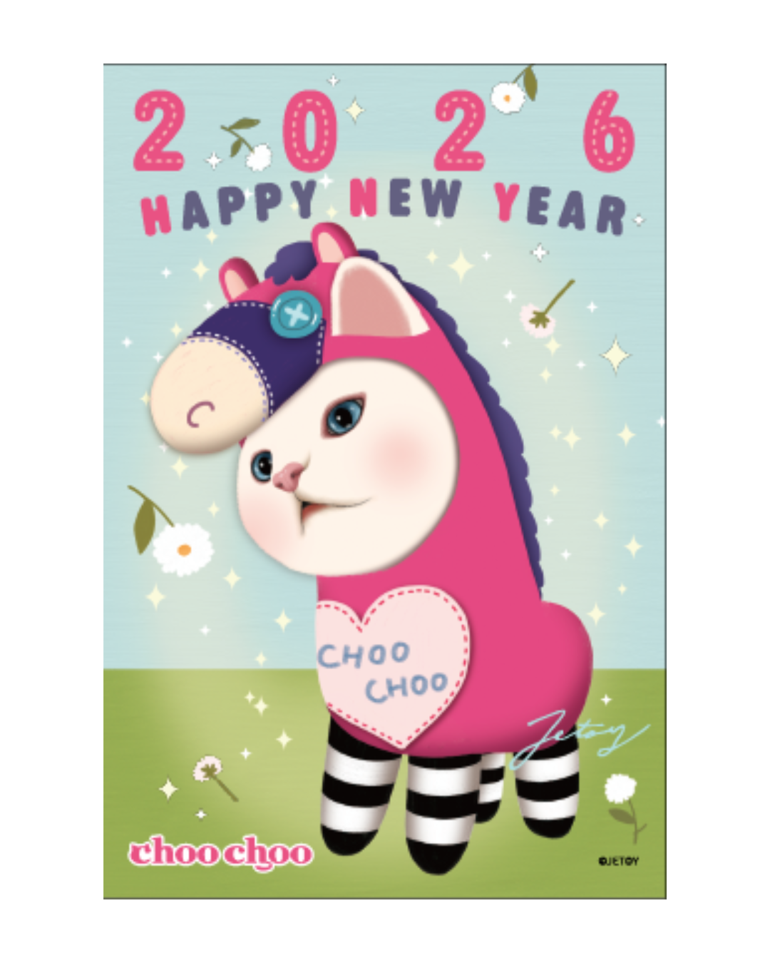 2026年 午（うま）年 choo choo年賀状