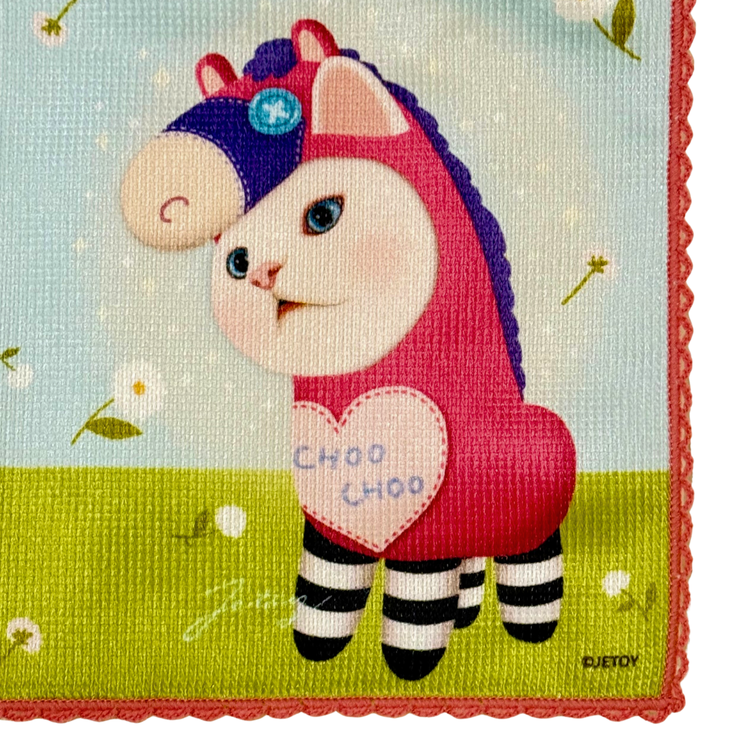 鮮やかなピンクのレースが華やかでキュート💕<br>繊細な絵柄を鮮やかに再現！<br>ホースchoo chooのカラフルな魅力が際立ちます🐎💕