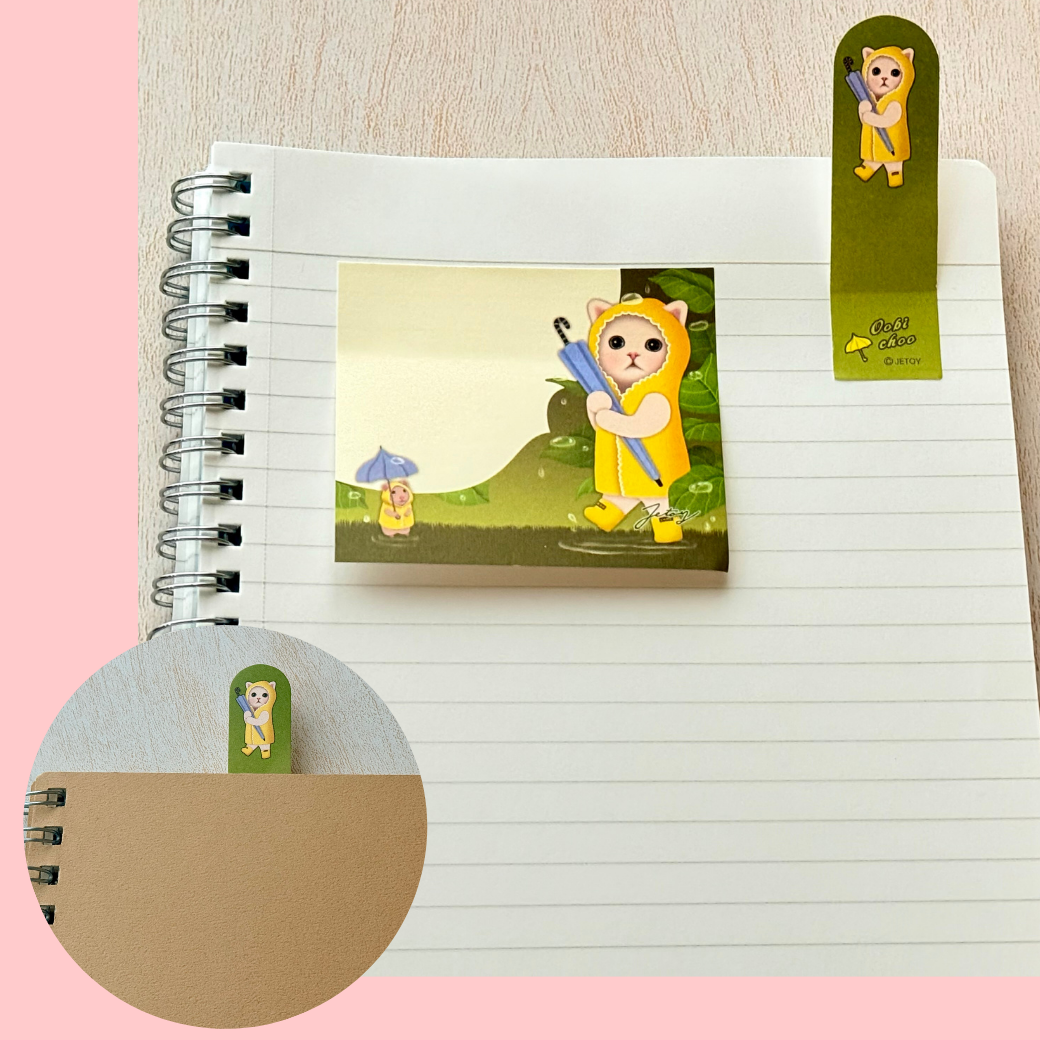 大きめのふせんには、メモや、ちょっとした伝言を📝<br>小さめのふせんは、<br>ノートや本の目印に、ぴったり📚