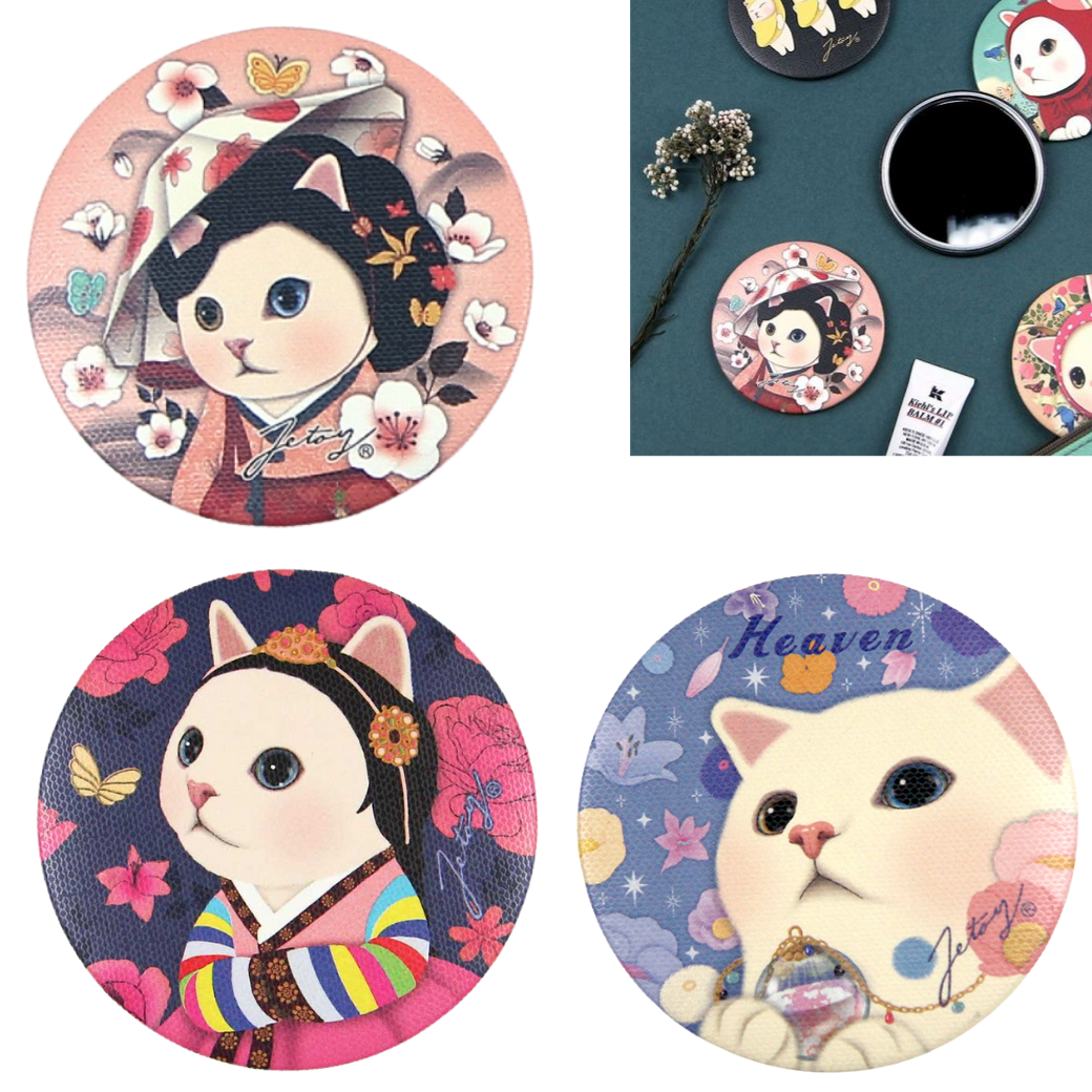 <a href="http://www.choochoo.jp/is/?q=%E7%8C%AB%E3%81%AE%E3%83%9F%E3%83%8B%E3%83%9F%E3%83%A9%E3%83%BC&and_or=0&price_range_start=&price_range_end=&category=0&sort=1&view_type=0">「猫のミニミラー」は、ほかにも！</a><br>※売り切れ、廃番の柄もございます。