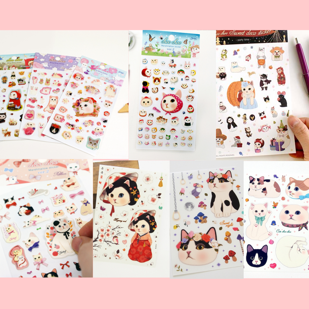 猫のシール類