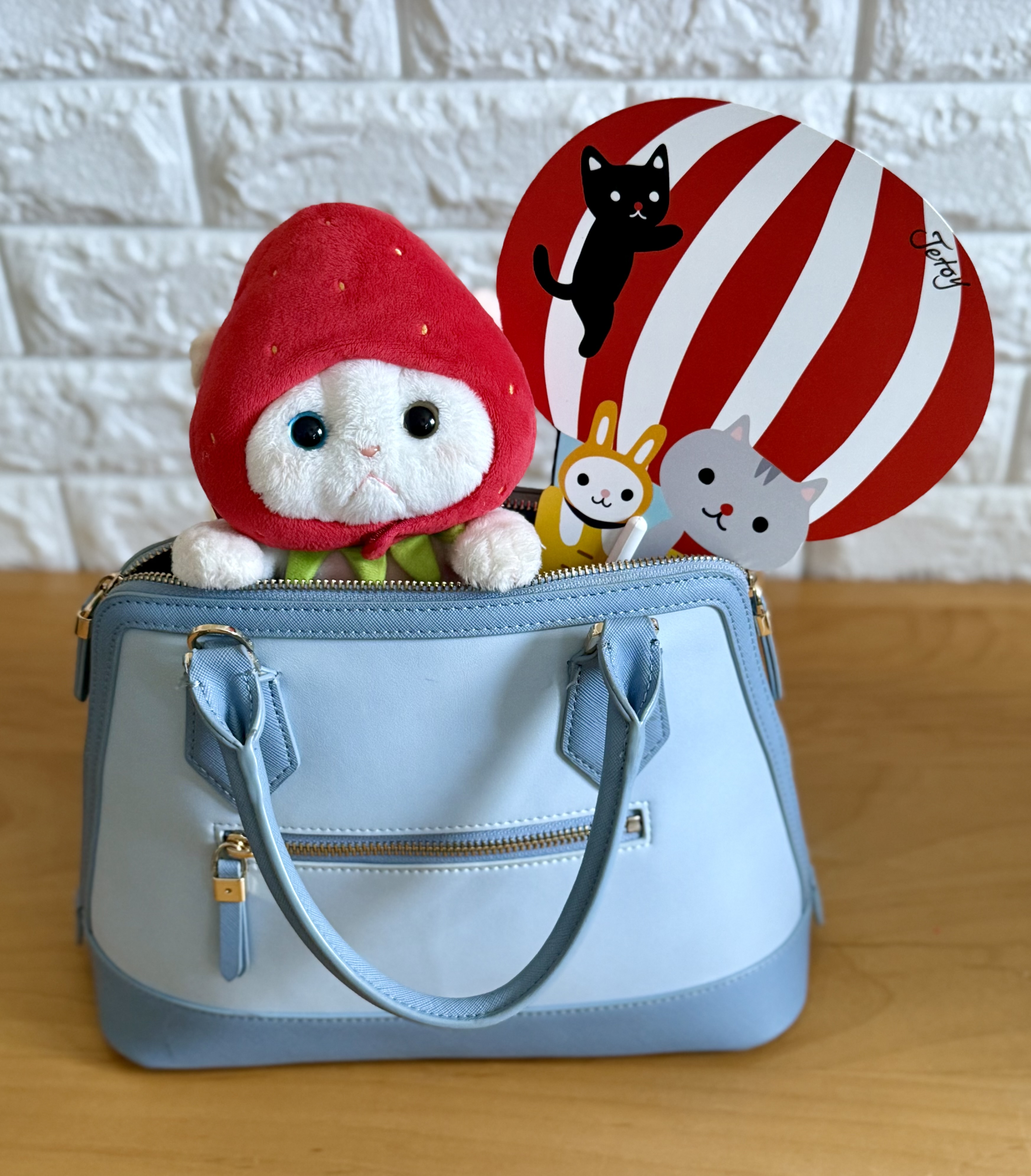 猫のうちわ 気球｜猫グッズ・猫雑貨のchoo choo本舗